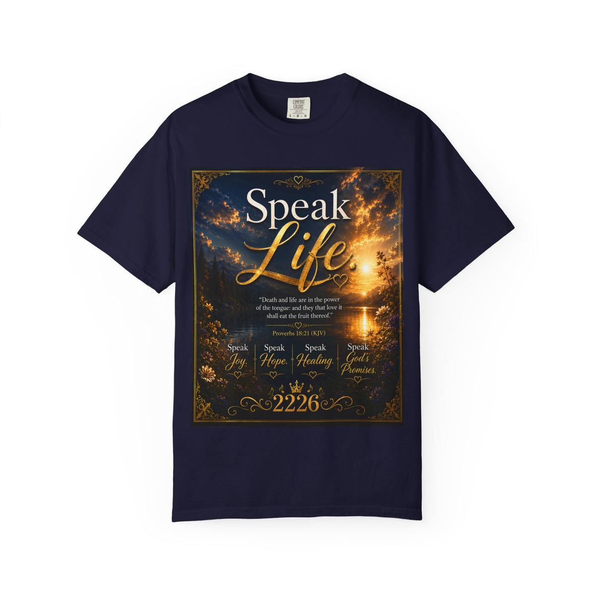 Christian Inspirational T-Shirt — "Speak Life" & "Still on the Throne" Faith Graphic Tee
