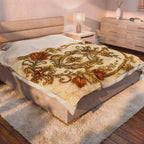 Royal Autumn Crest Velveteen Plush Blanket