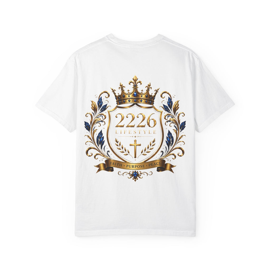 2226 Lifestyle Crest T-Shirt — Royal Crown Faith Emblem