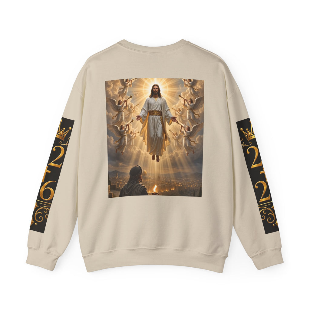 Revelation Chapter 1 Crewneck Sweatshirt — Christian Jesus Second Coming Design