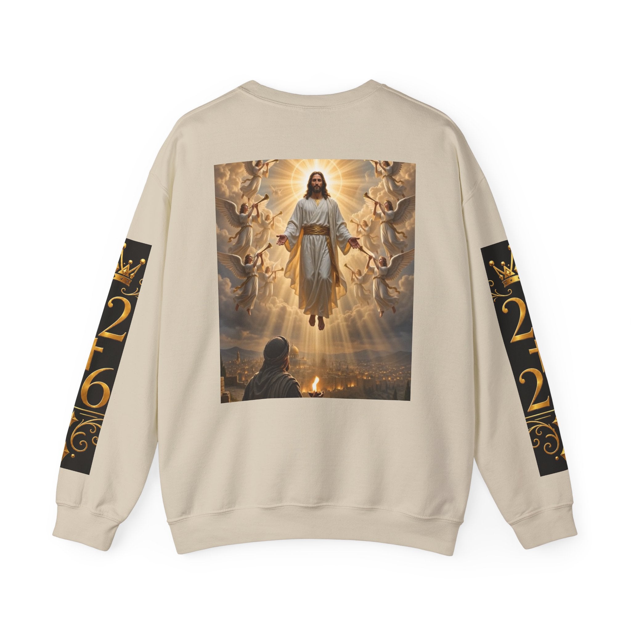 Revelation Chapter 1 Crewneck Sweatshirt — Christian Jesus Second Coming Design