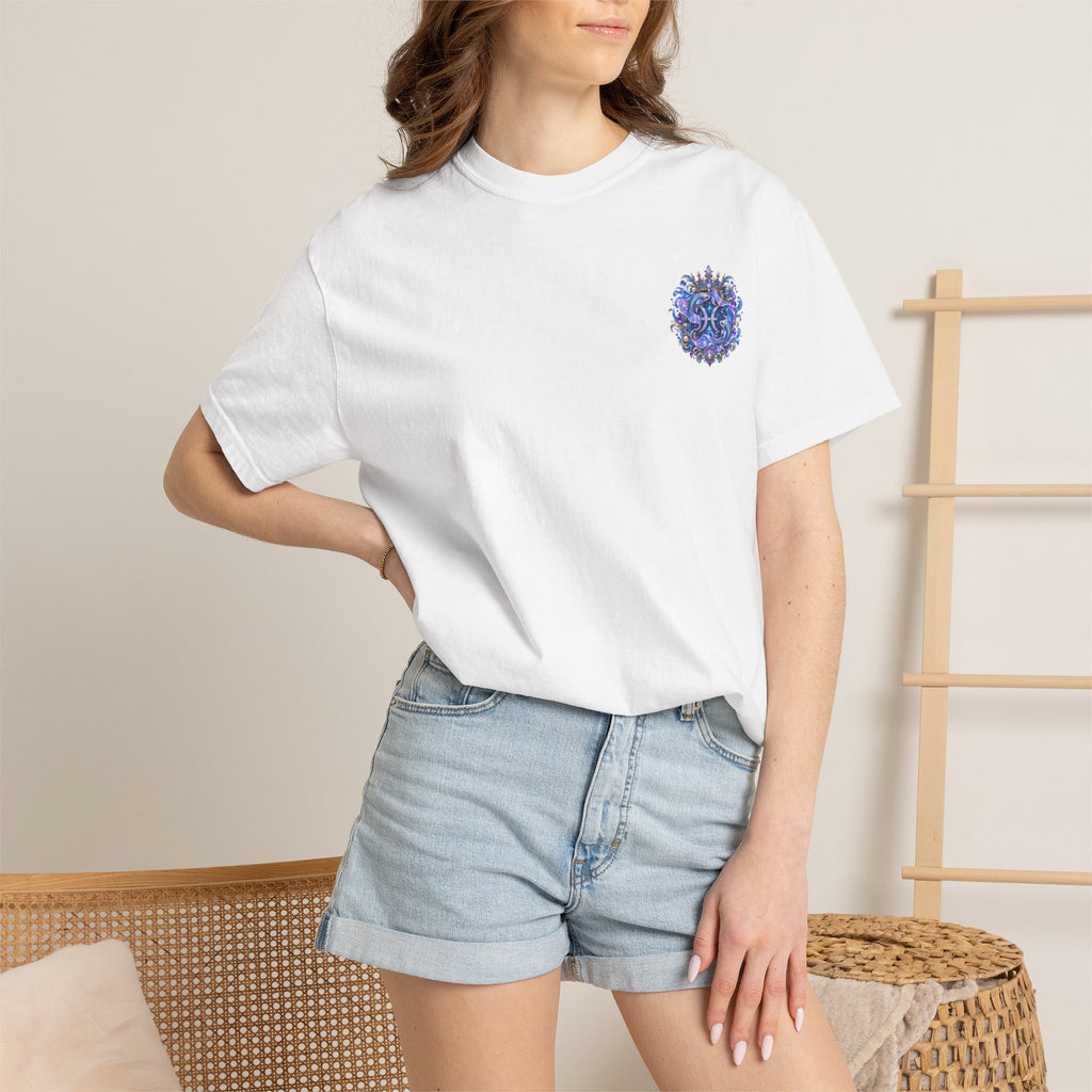 Pisces Mermaid T-Shirt — Zodiac Astrology Tee (Compassionate • Intuitive • Dreamy)