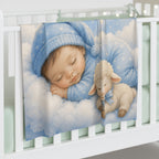 God’s Little Angel Baby Swaddle Blanket — Soft Blue Newborn Gift