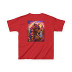 Kids Brown Unicorn Tee — Rainbow Fantasy Magical Horse Shirt
