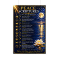 Rolled Poster — Peace Scriptures Wall Art | Inspirational Christian Scripture Poster