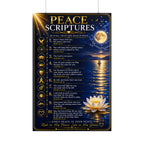 Rolled Poster — Peace Scriptures Wall Art | Inspirational Christian Scripture Poster