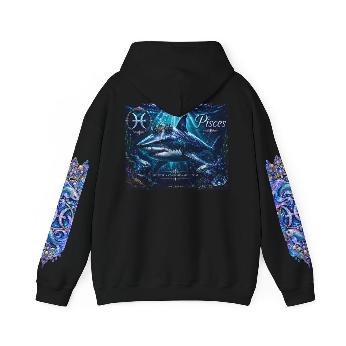 Pisces Hoodie - Astrological Pisces Fish Zodiac Graphic Sweatshirt
