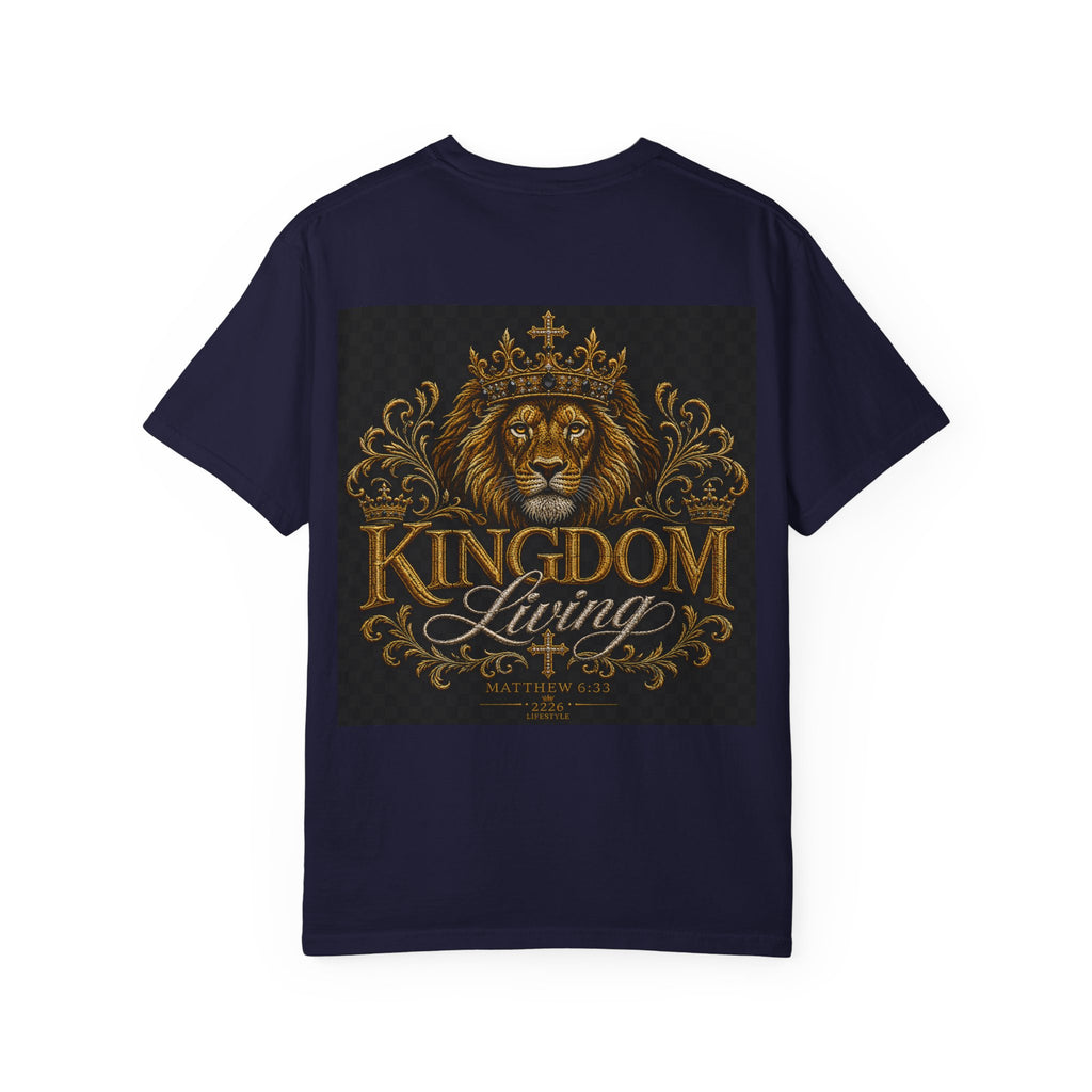 Built Right / Kingdom Living T-Shirt — Inspirational Lion Crown Graphic Tee