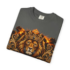 Kingdom Living Lion T-Shirt — Crowned Lion Faith Design (Matthew 6:33)
