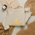 Crewneck Sweatshirt — Gold Crown '2226' Royal Crest Design