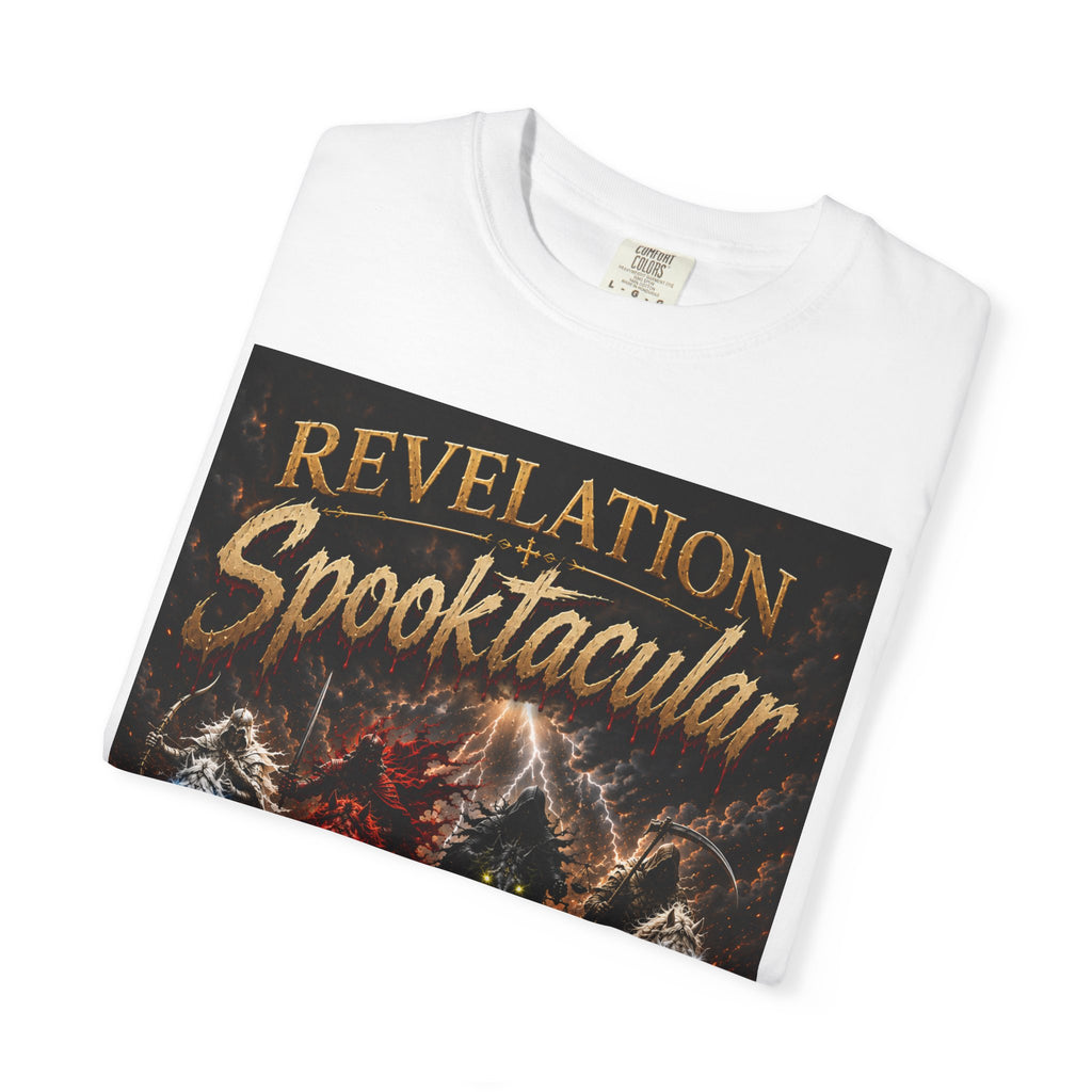 Spooktacular Revelation T-Shirt — "The Victory Lamb" Christian Halloween Graphic Tee