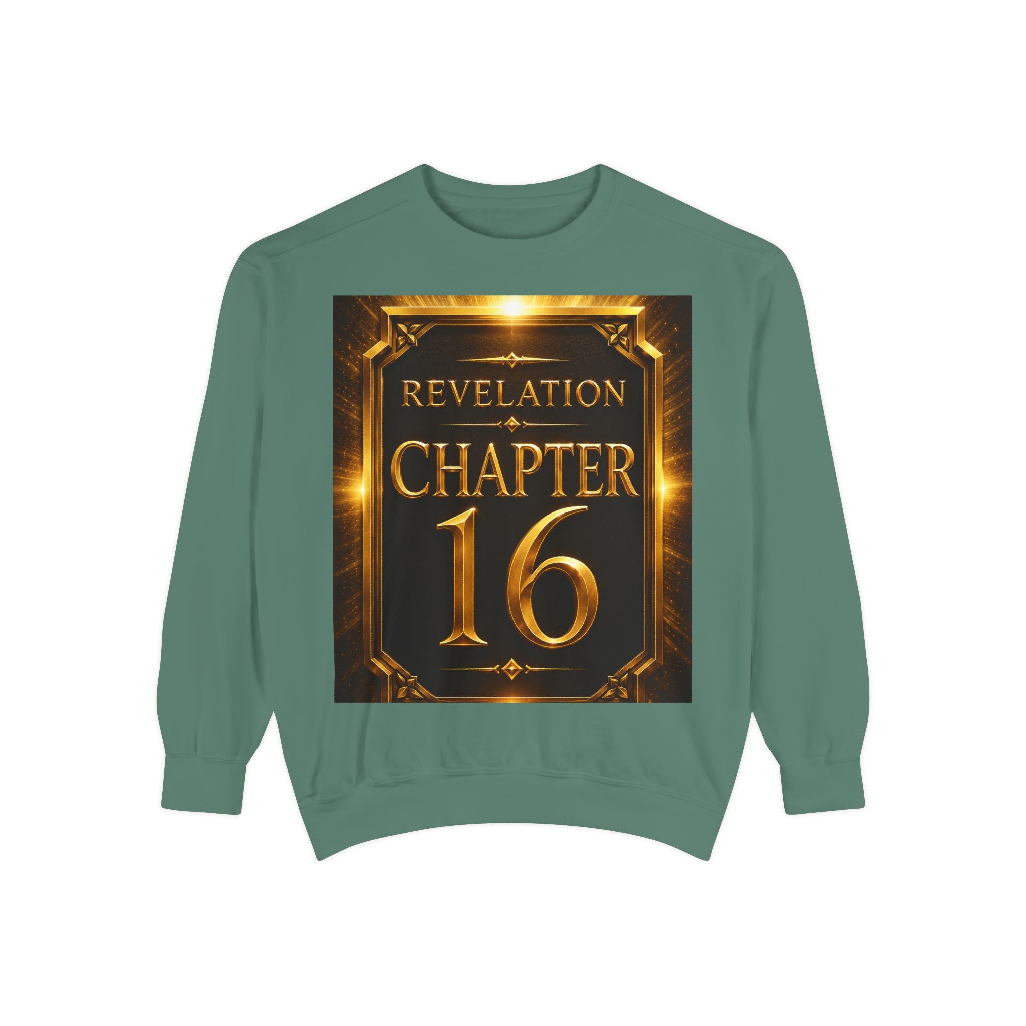 Revelation Chapter 16 Sweatshirt — "Judgment Begins" Apocalyptic Graphic