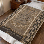 Faith Inspirational Velveteen Plush Blanket – "Faith makes all things possible" (Matthew 19:26)