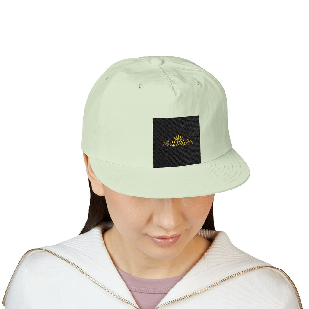 Surf Cap - Minimal Gold Wave Embroidered Patch Hat