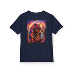 Kids Brown Unicorn Tee — Rainbow Fantasy Magical Horse Shirt