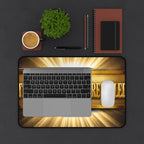 Desk Mat — "The Glory of God Revealed" Inspirational Christian Office Desk Mat