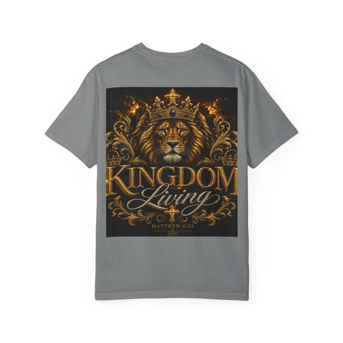 Kingdom Living Lion T-Shirt — Regal Christian Faith Graphic Tee