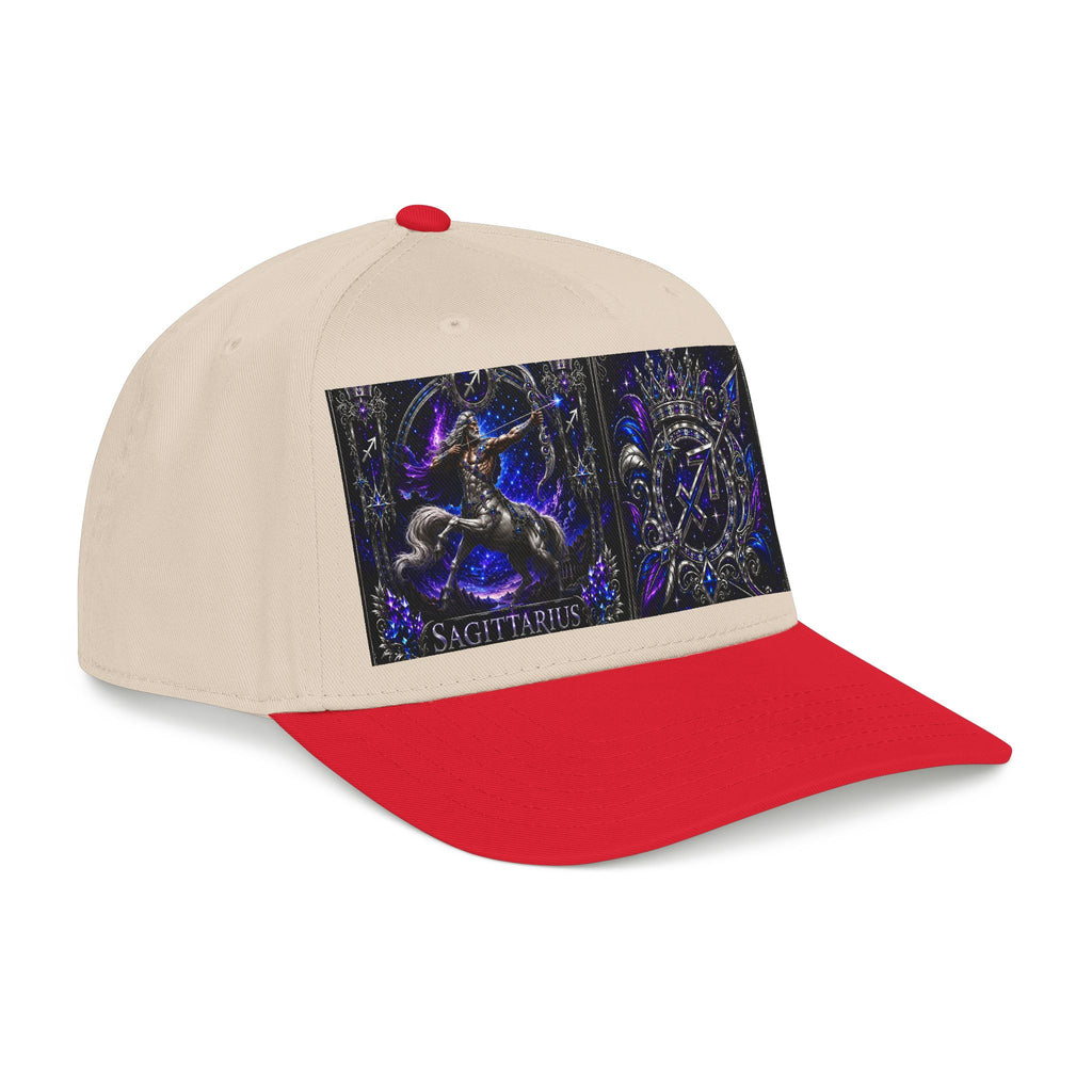 Sagittarius Zodiac Baseball Cap — Astrological Archer Mid Profile Hat