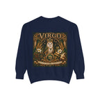Virgo Zodiac Sweatshirt — Virgo Goddess & Owl Astrology Crewneck