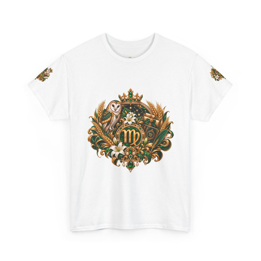 Virgo Zodiac Tee — Elegant Floral Virgo Astrology T-Shirt