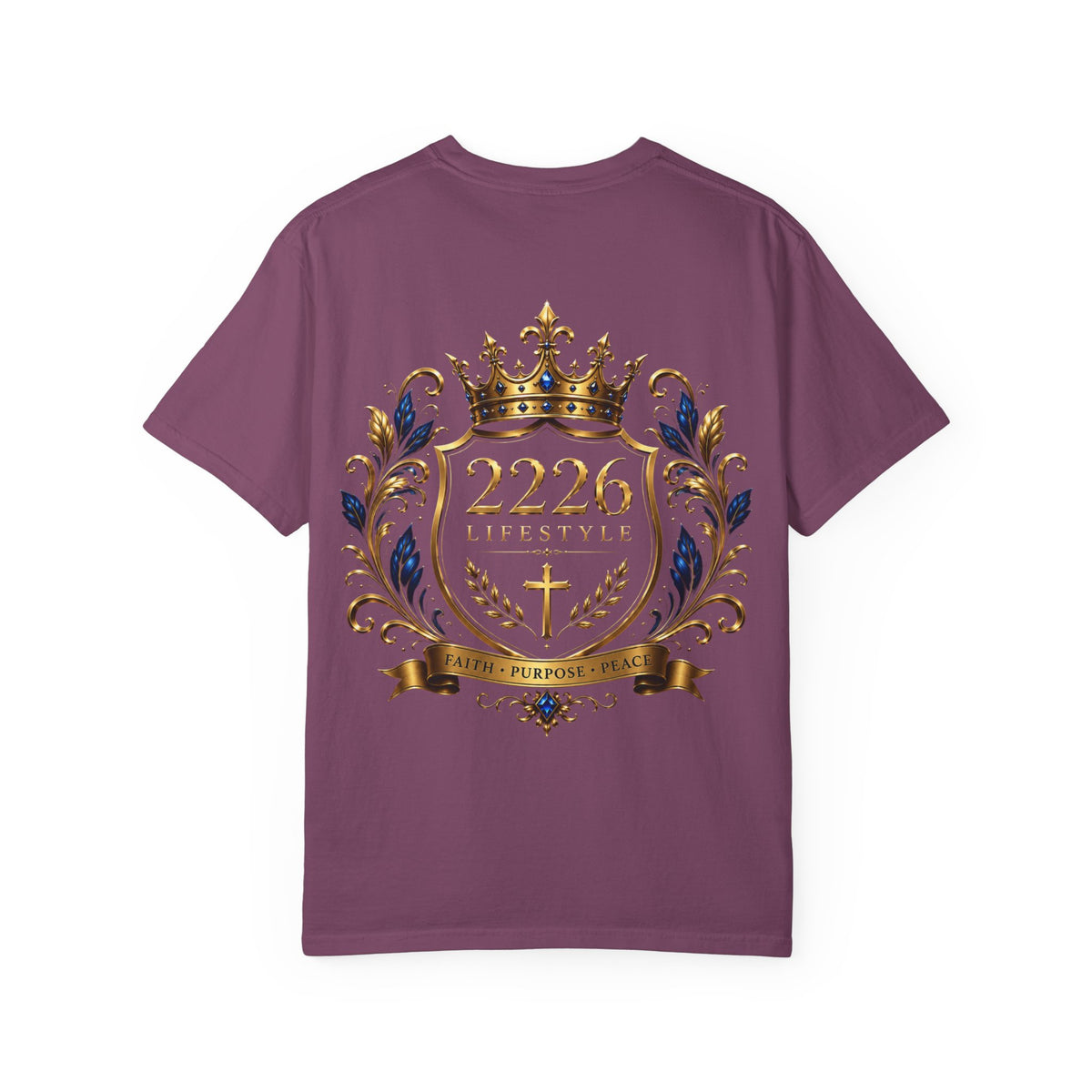 Royal Crest T-Shirt — 2226 Faith & Purpose Graphic Tee