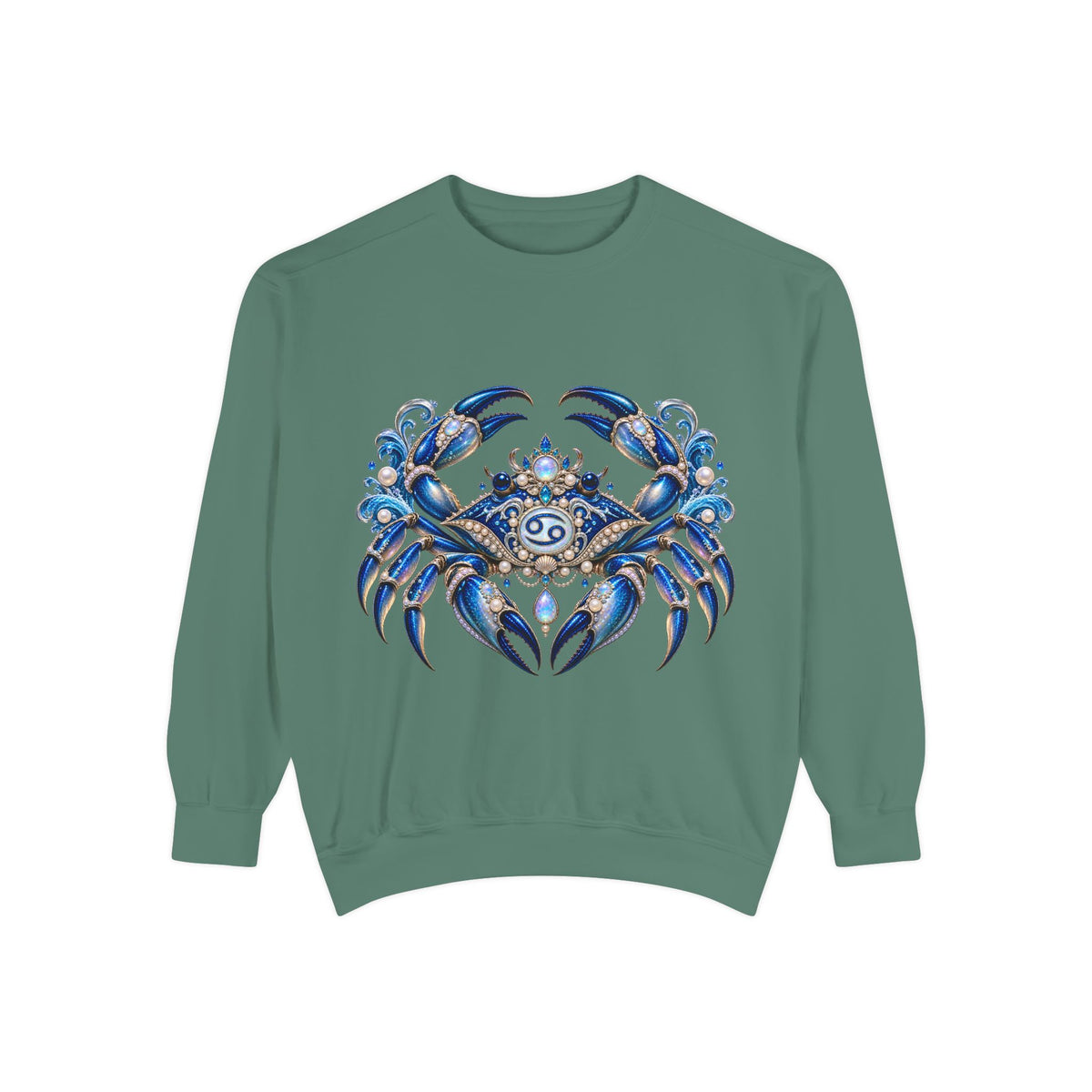 Cancer Zodiac Sweatshirt — Blue Crab Astrology Crewneck