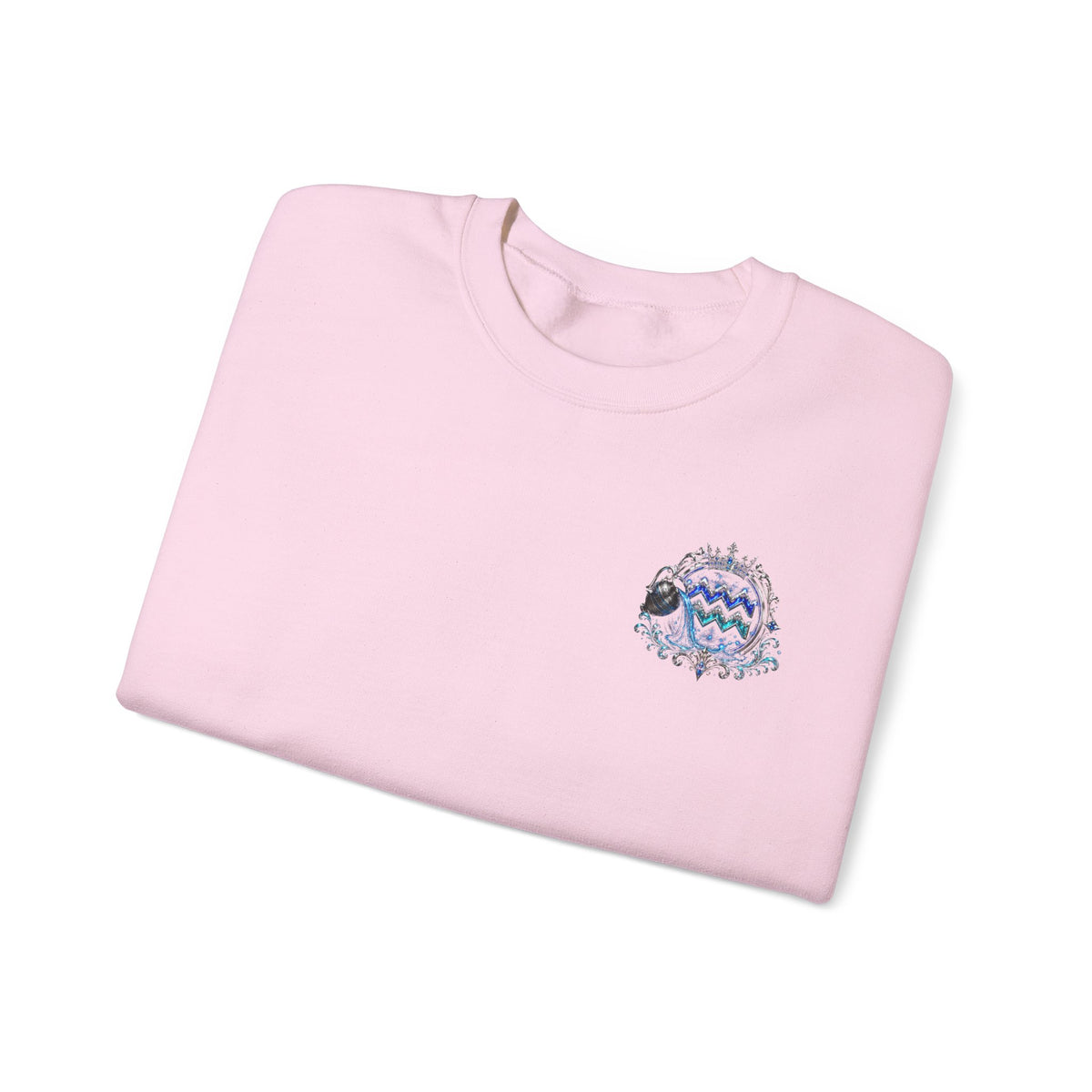 Aquarius Crewneck Sweatshirt — Zodiac Water-Bearer Astrology Pullover