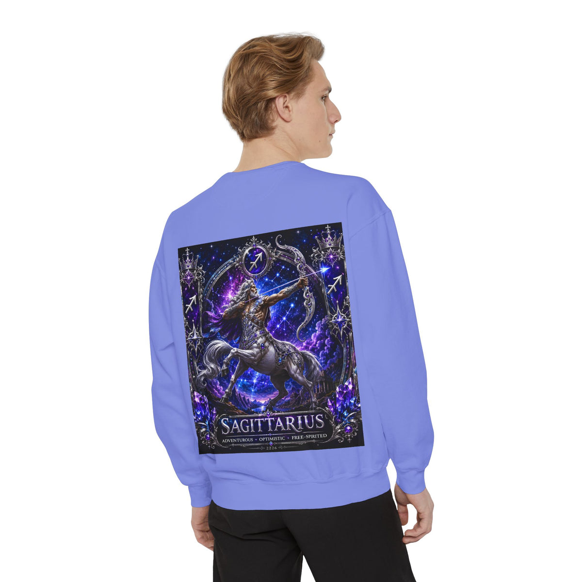 Sagittarius Zodiac Sweatshirt — Celestial Archer Graphic Pullover
