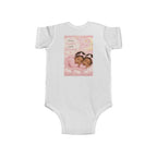 Infant Bodysuit — "You're God's Little Blessing" Pink Twin Baby Floral Design