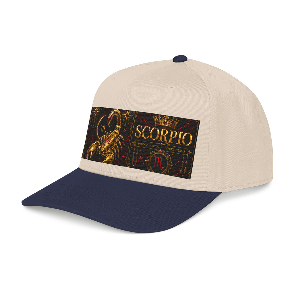 Scorpio Zodiac Baseball Cap — Golden Scorpion Astrology Hat