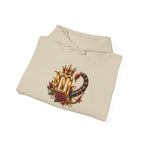 Scorpio Zodiac Hoodie — Ornate Crowned Scorpio Graphic Hooded Sweatshirt