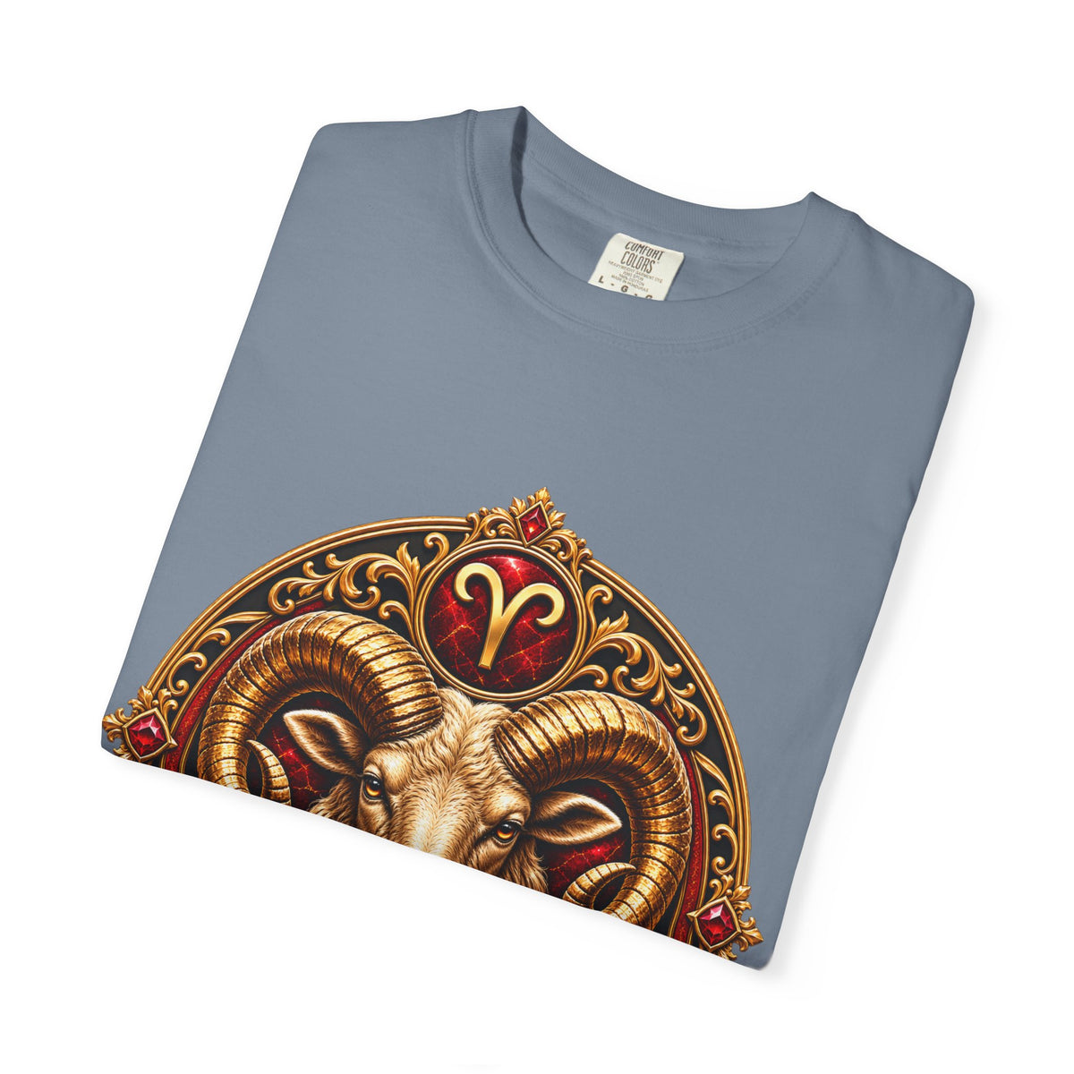 Aries Ram Zodiac T-Shirt — Bold Gold Astrology Tee