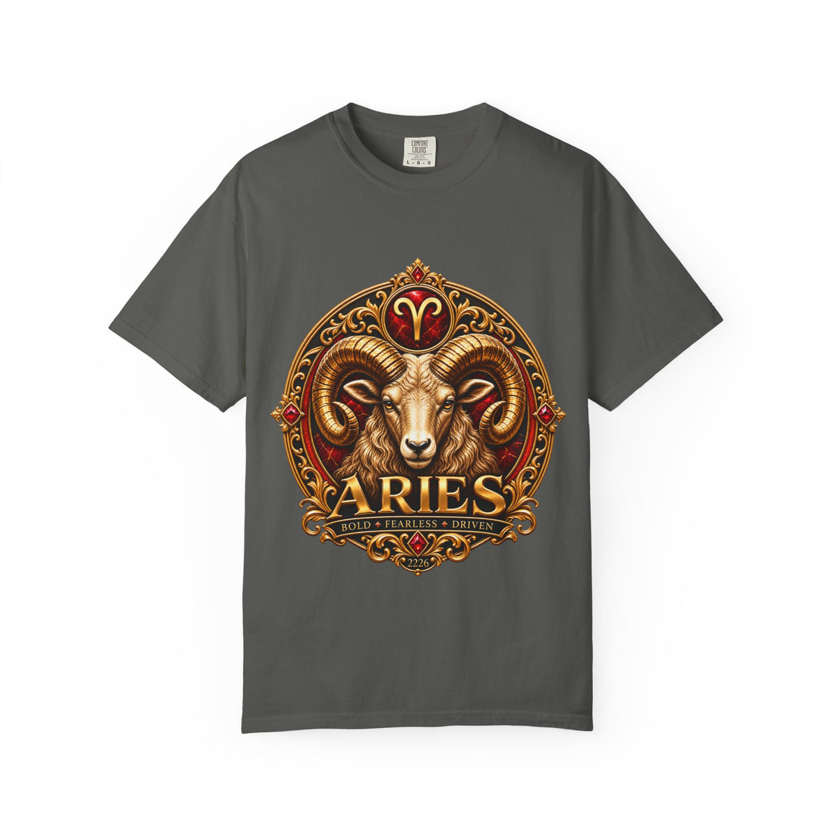 Aries Ram Zodiac T-Shirt — Bold Gold Astrology Tee
