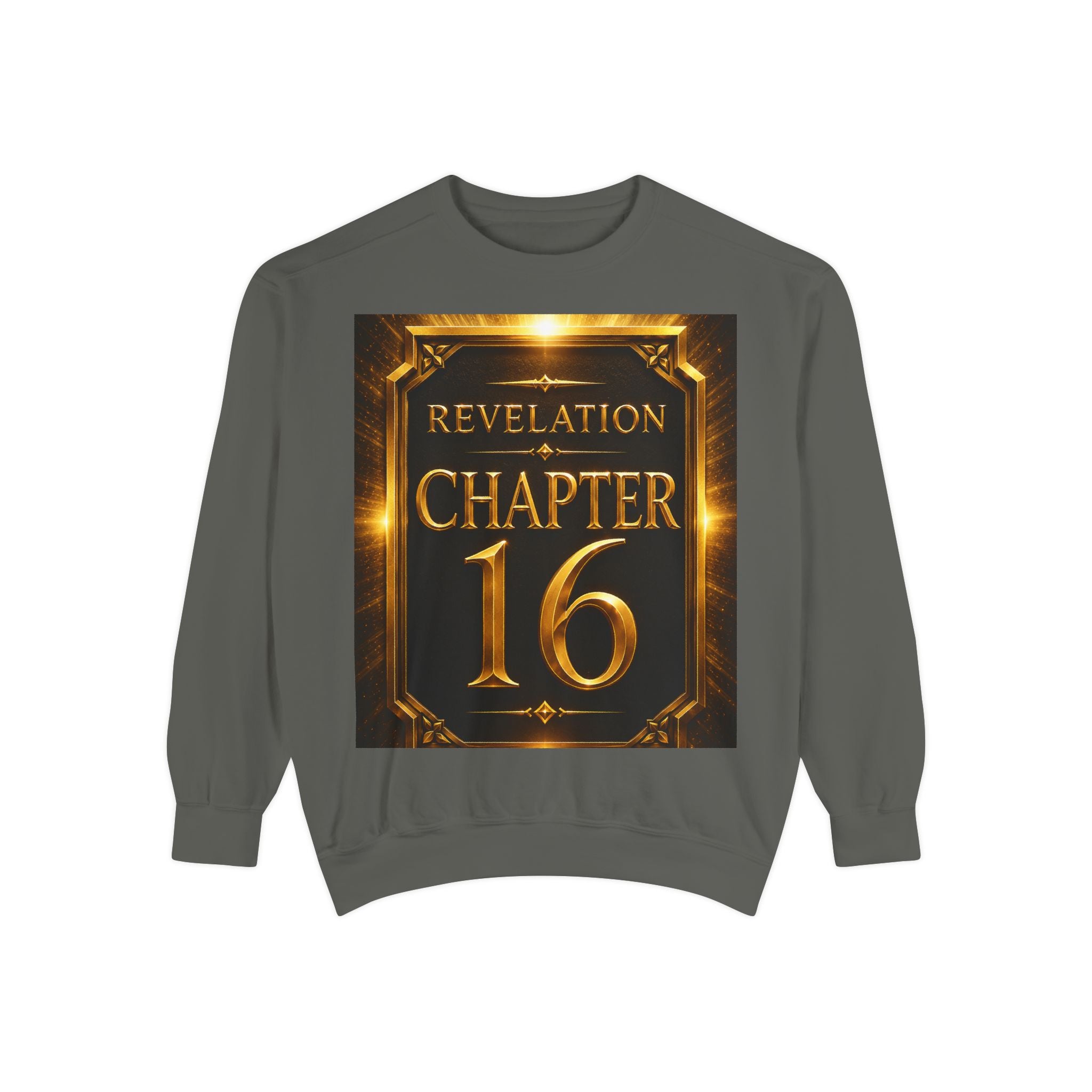 Revelation Chapter 16 Sweatshirt — "Judgment Begins" Apocalyptic Graphic