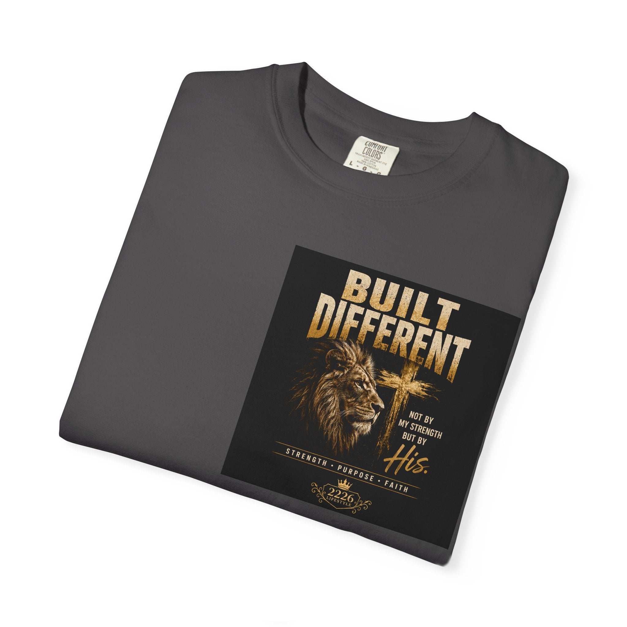 Built Different Lion T-Shirt — Motivational Graphic Tee