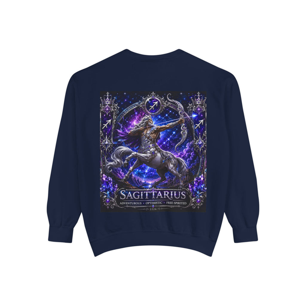 Sagittarius Zodiac Sweatshirt — Celestial Archer Graphic Pullover