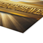 Glass Cutting Board — "The Tabernacle of Heaven" Decorative Religious Kitchen Board