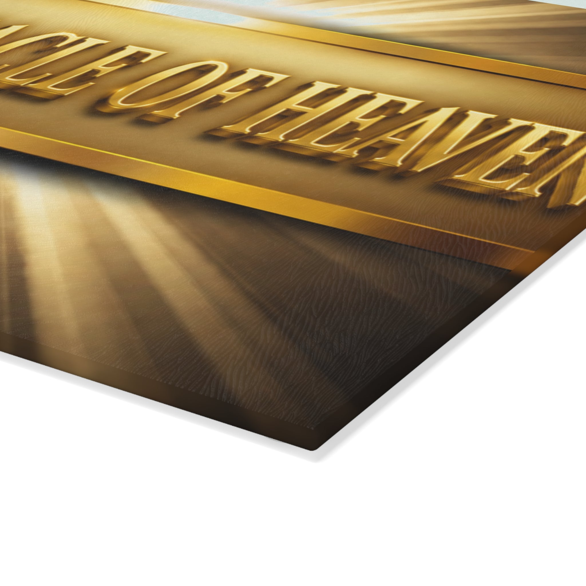 Glass Cutting Board — "The Tabernacle of Heaven" Decorative Religious Kitchen Board