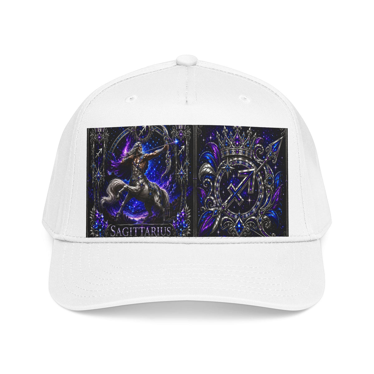 Sagittarius Zodiac Baseball Cap — Astrological Archer Mid Profile Hat