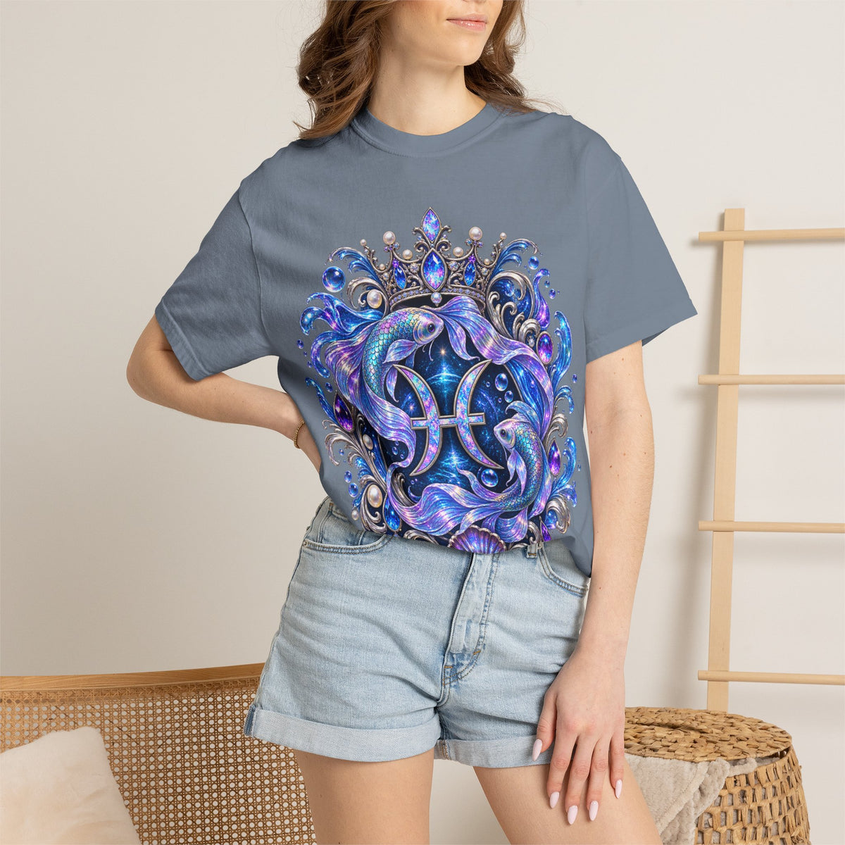 Pisces Mermaid T-Shirt — Zodiac Astrological Tee