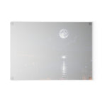 Moonlit Lakeside Glass Cutting Board — Scenic Nighttime Kitchen Board