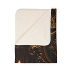 Royal Fall Sherpa Blanket – Crown & Candle Autumn Throw