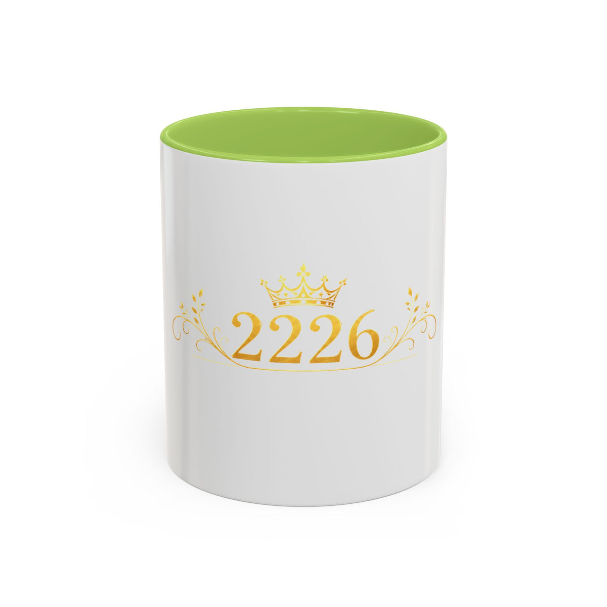 2226 Gold Crown Accent Coffee Mug — Elegant Number Keepsake (11/15oz)