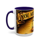 You Are Not Alone Christian Mug — Communion Cross & Bread Chalice Coffee Cup