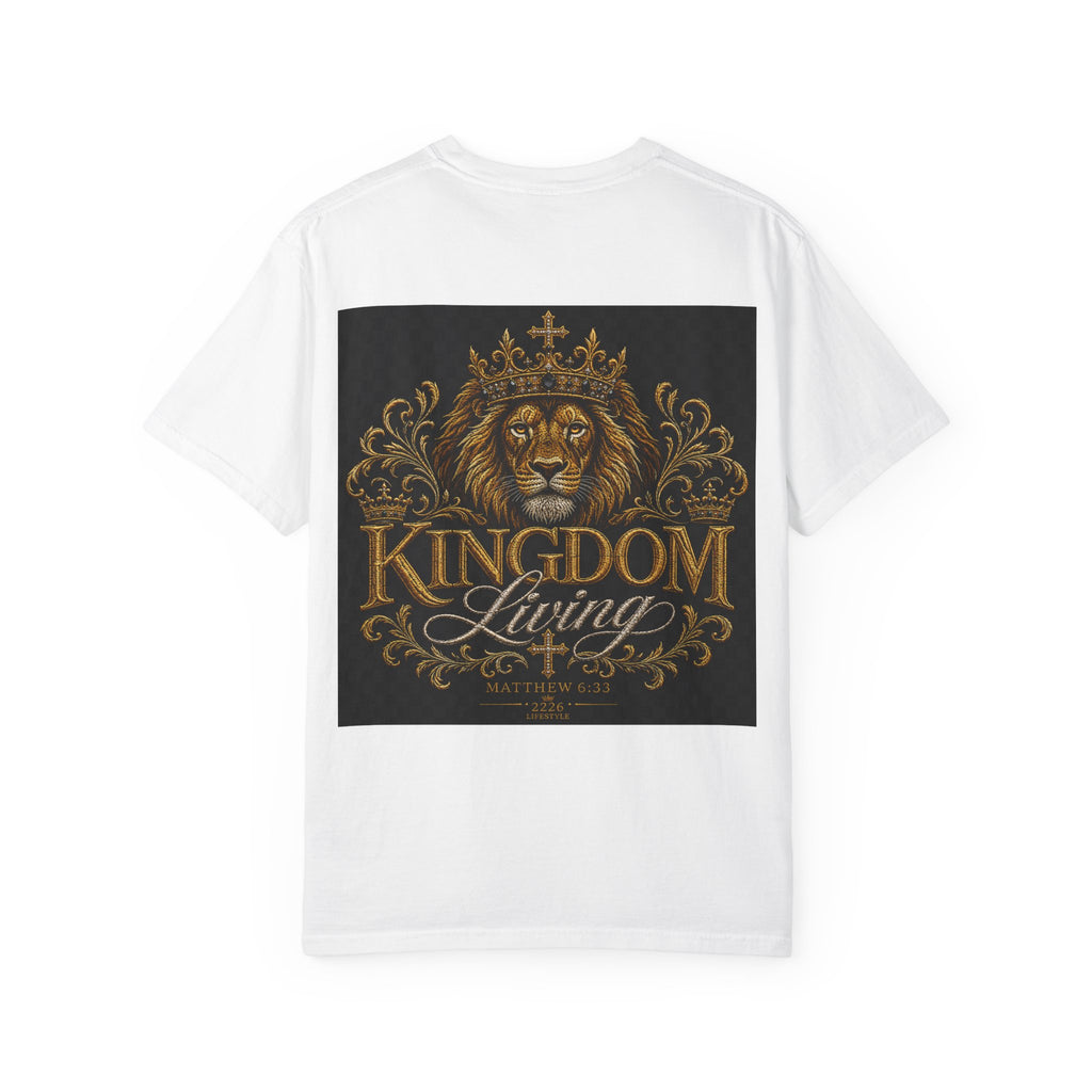 Built Right / Kingdom Living T-Shirt — Inspirational Lion Crown Graphic Tee