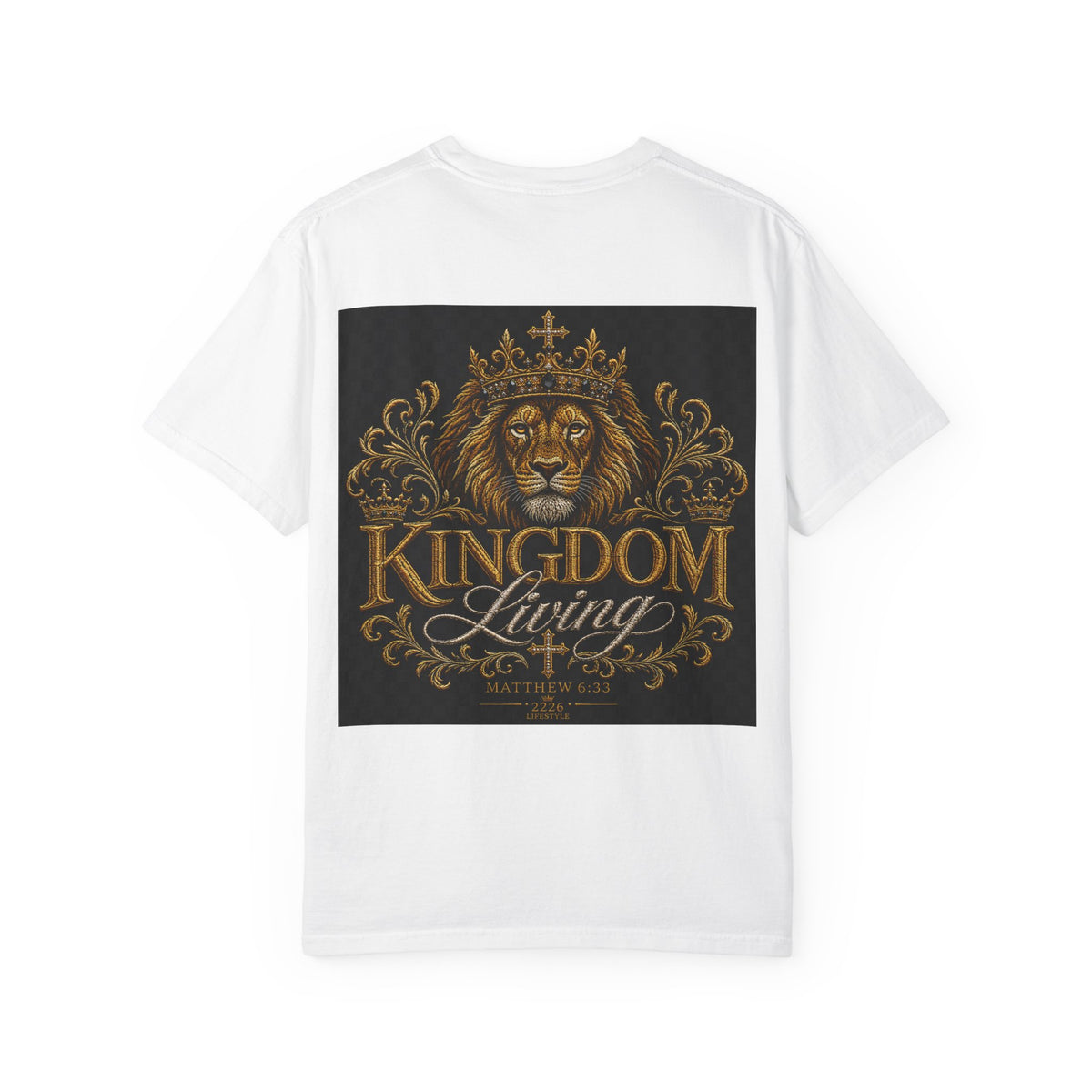Built Right / Kingdom Living T-Shirt — Inspirational Lion Crown Graphic Tee
