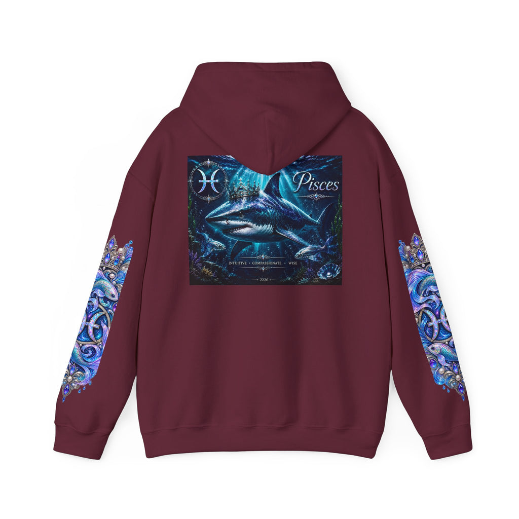 Pisces Hoodie - Astrological Pisces Fish Zodiac Graphic Sweatshirt
