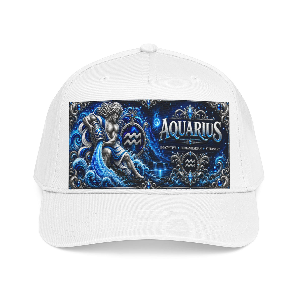 Aquarius Zodiac Baseball Cap — Water Bearer Astrology Hat