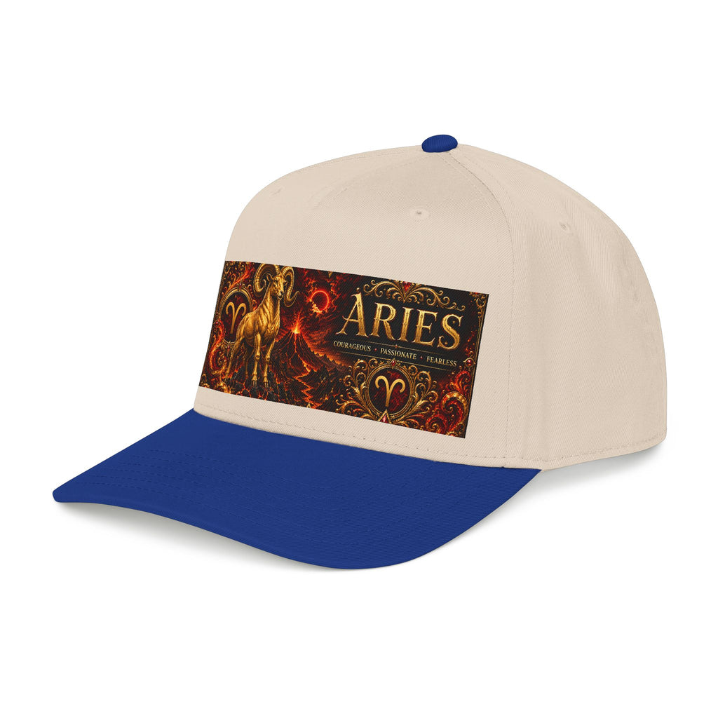 Aries Zodiac Baseball Cap — Ram Astrology Hat with 'Aries' Text