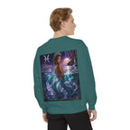 Pisces Mermaid Zodiac Sweatshirt — Pisces Symbol & 'Pisces' Artwork